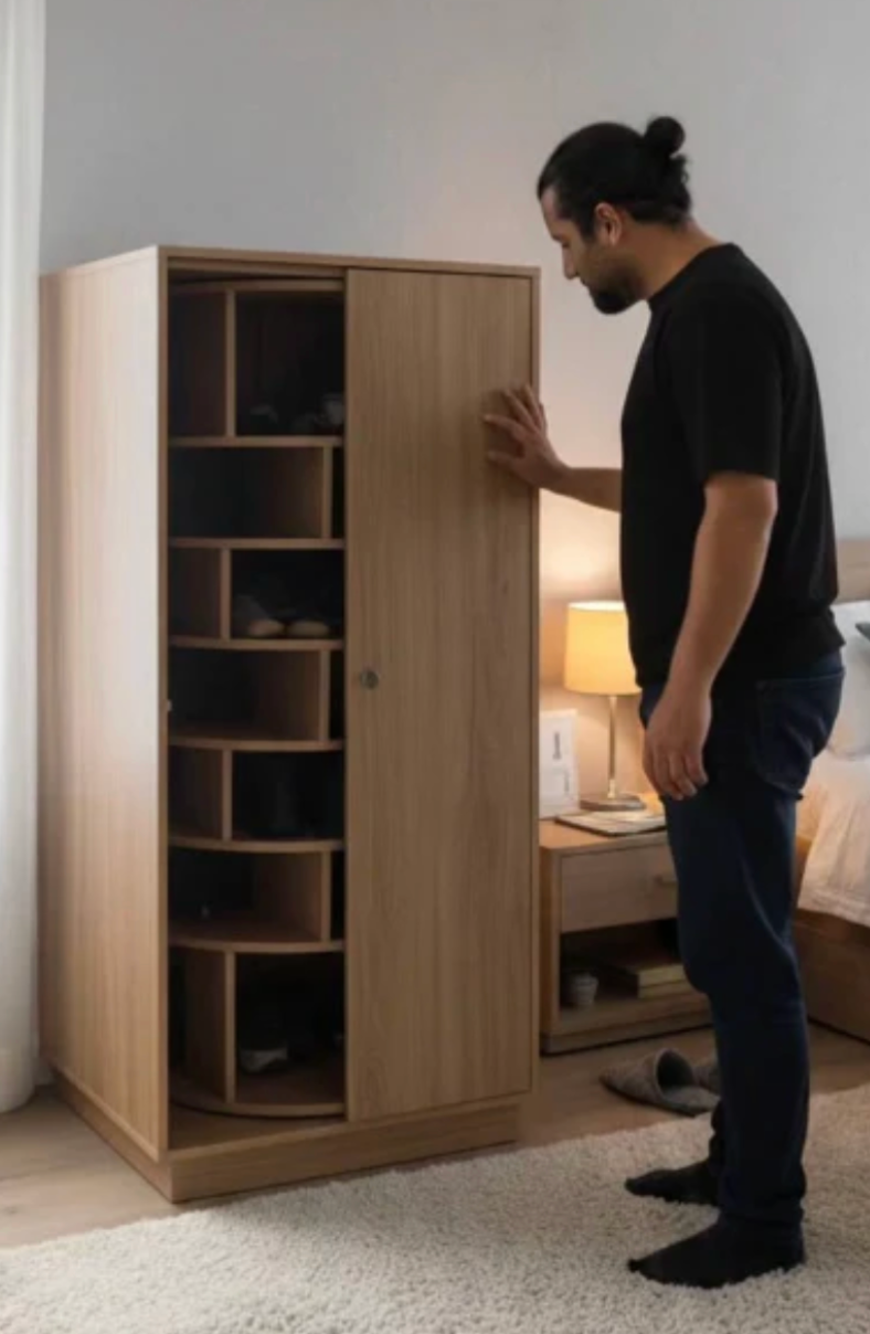 VORVIA™ Prestige 360° Shoe Tower – Smart Luxe Organizer
