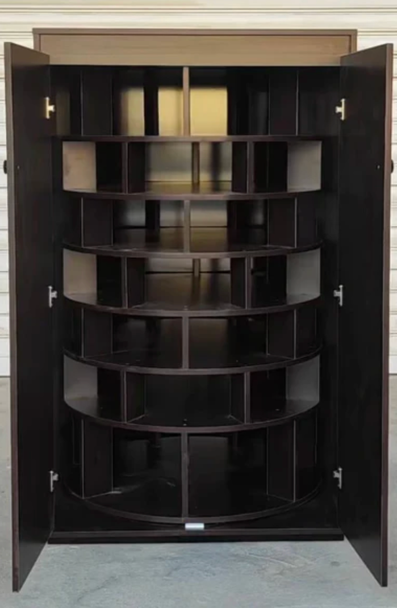 VORVIA™ Prestige 360° Shoe Tower – Smart Luxe Organizer