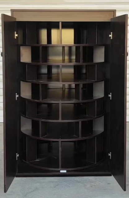 VORVIA™ Prestige 360° Shoe Tower – Smart Luxe Organizer