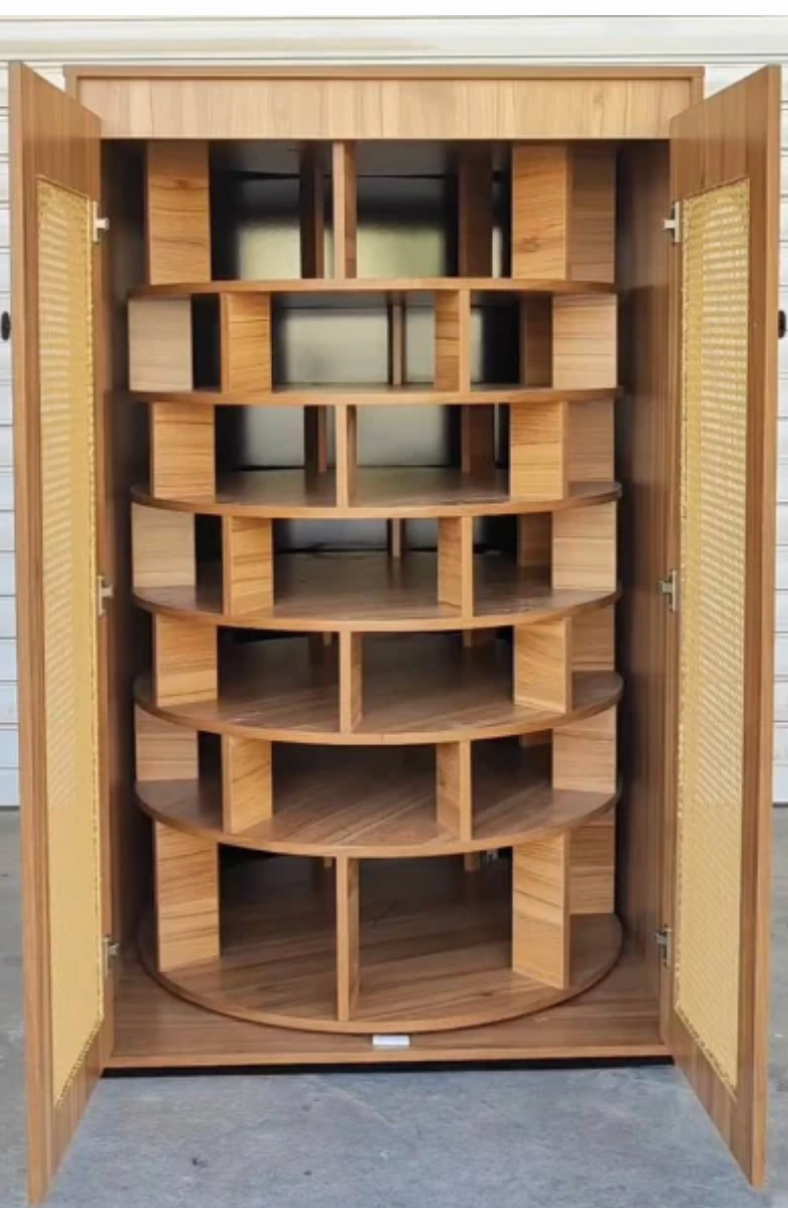 VORVIA™ Prestige 360° Shoe Tower – Smart Luxe Organizer