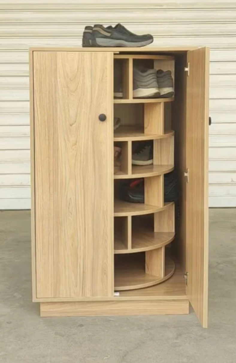 VORVIA™ Prestige 360° Shoe Tower – Smart Luxe Organizer