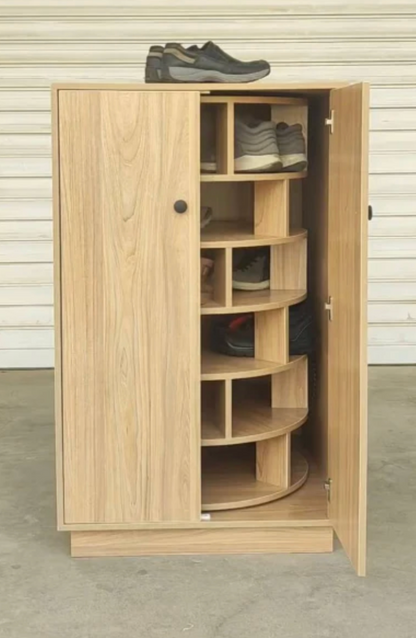 VORVIA™ Prestige 360° Shoe Tower – Smart Luxe Organizer